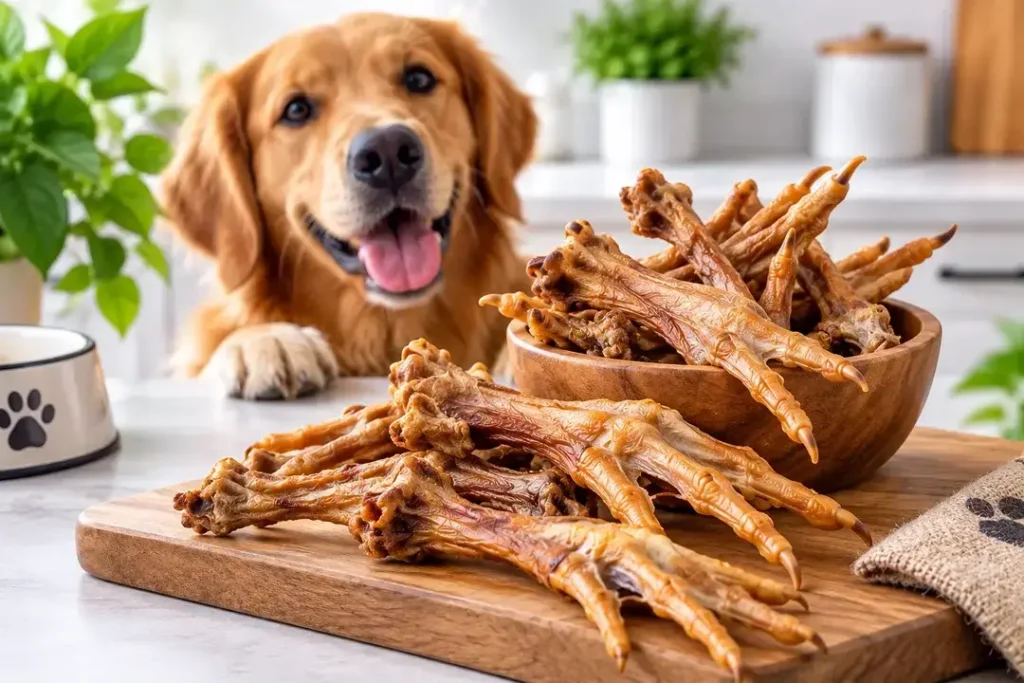 Patas de pollo deshidratadas y sus beneficios.