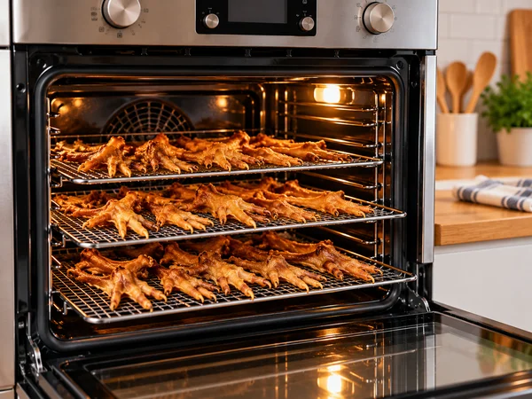 Horno para deshidratar pata de pollo para perros